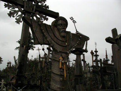 A folklorish image of Christ in cross form