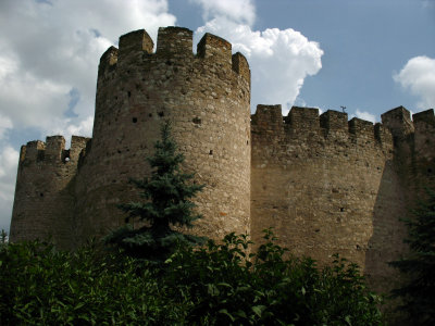 Looking up to the ramparts