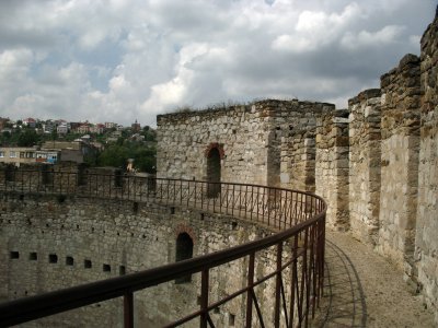 Walking along the ramparts