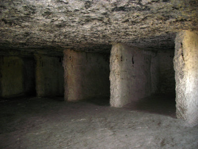 Former sleeping quarters of the ascetic monks