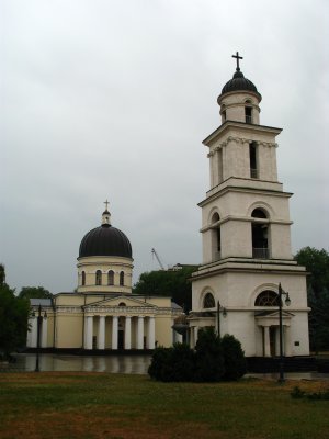 Cathedral and reconstructed belfry