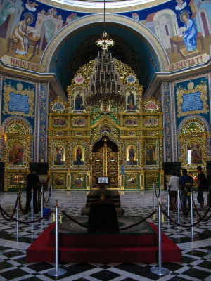 Interior and iconostasis of the cathedral