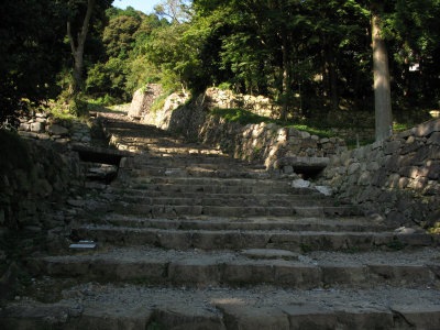Steps leading to the former Ōte-mon, Azuchi-jō