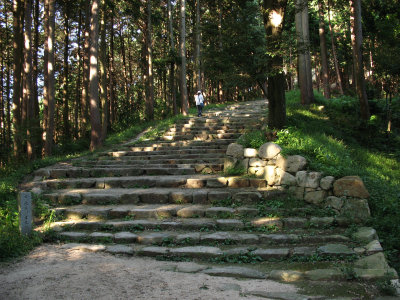 Steps leading to the Kurogane-mon