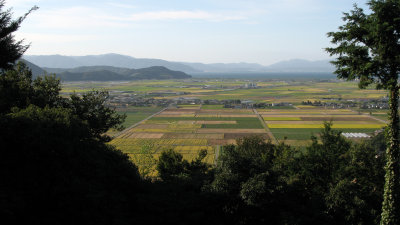 View out over rural Shiga from the tenshu-dai