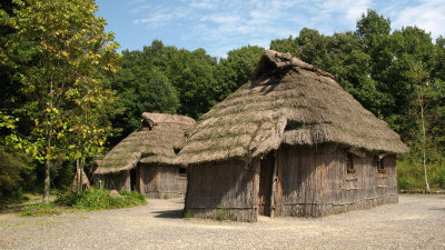 Ainu houses from Hokkaidō