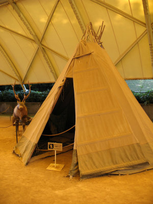 Replica of a Sami tent from Lappland, Sweden