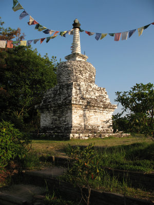 Buddhist stupa from Nepali in its small park