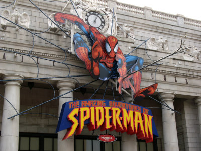 Entrance to the Spider-Man ride