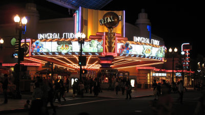 Cinema 4-D attraction by night