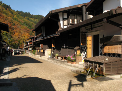 Restored buildings in Ue-no-dan