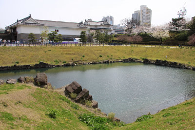 Restored portion of the old Honmaru moat