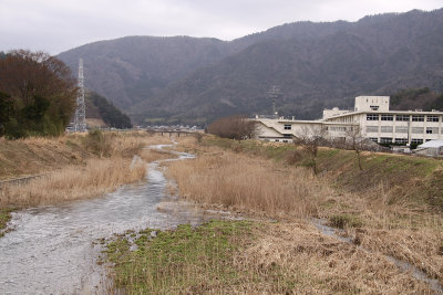 Stream running through rural Higashi-Obama