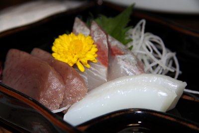 Fresh sashimi platter