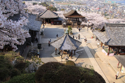 View down on the Kannon-dō complex