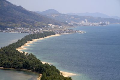 Hotels on the far shore off Fuchū village