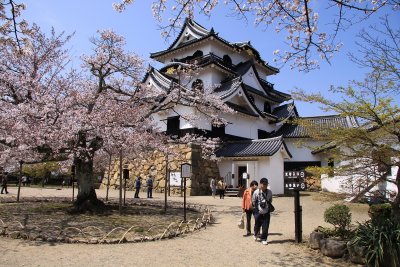 View of the tenshu-kaku from near the entrance