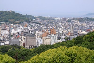 View over central Matsuyama