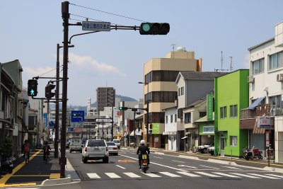 One of Uwajima's main boulevards