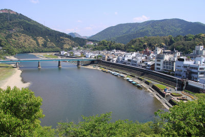 View over the Hiji-kawa from Ōzu Castle