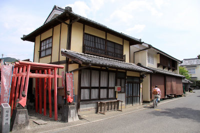 Restored old house and small Inari shrine, Uchiko