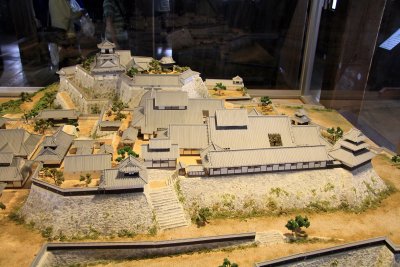 Scale model of the former castle grounds
