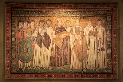 Mosaic of Justinian from San Vitale in Ravenna