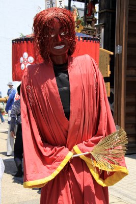 Costumed festival participant