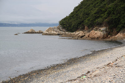 Shoreline outside the village