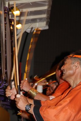 Taiko players in the parade