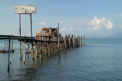 Rickety old pier off Fisherman's Village