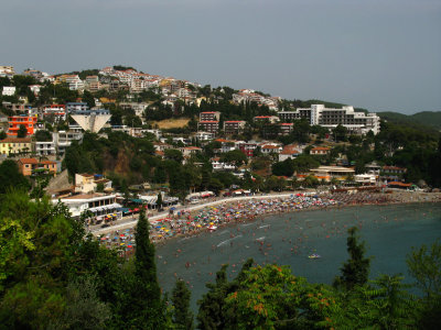 View down on Mala Plaža