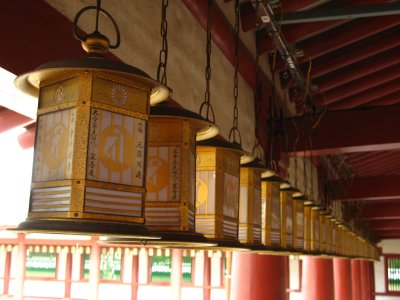 Row of cloister lanterns