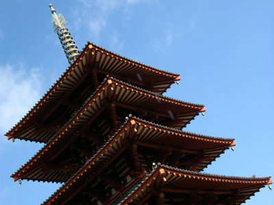 Slanted view of the pagoda