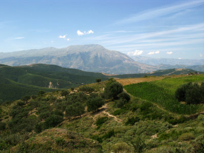 Albanias mountainous terrain