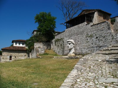 Outer citadel walls and Constantinesque head