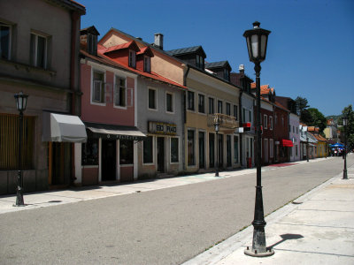 Main street in Cetinje's old town