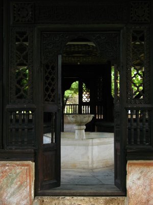 Enclosed stone fountain, Baba Arabati tekke