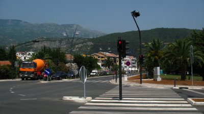 Main street through the resort town