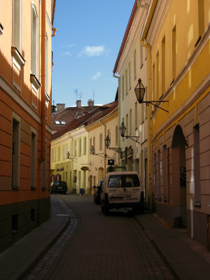 One-lane street in the Old Town