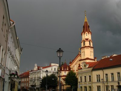 Contrasting light over Rotuės aikte