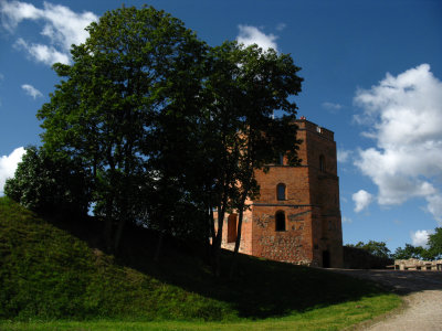 Ascending to the top of Gediminas Hill