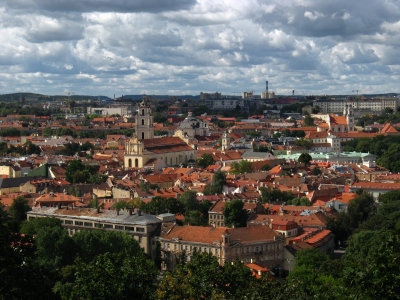 View over Vilnius from Three Crosses Hill