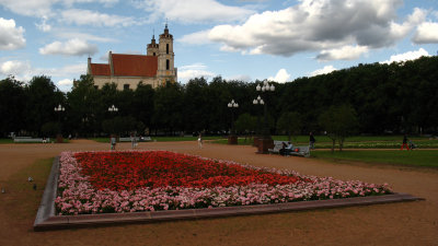 Flowers on Lukiškių aikšte