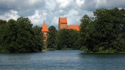 Turrets of the Island Castle from a distance