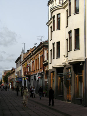 Kaunas New Town along Laisvės alėja