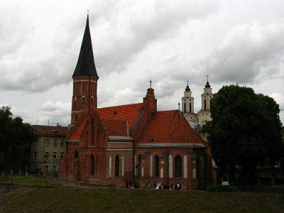 Vytautas Church and towers of St. Francis Church
