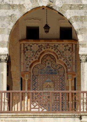 Wall and balcony in Beiteddine castle