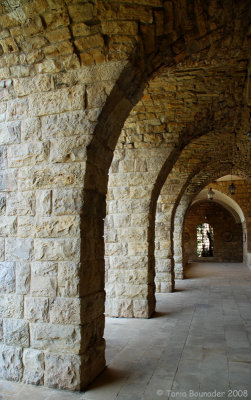 Arches in the castle
