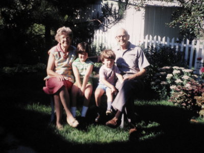 Grandma, Em, Me, and Grandpa